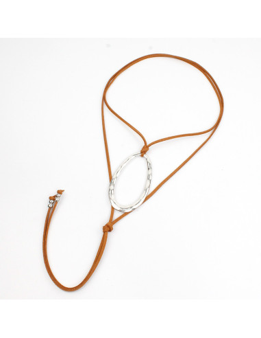 Collar de Gamuza Oval Texture