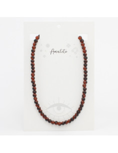 Collar de Cuentas de Vidrio - Tigers Eye