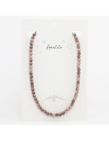 Collar de Cuentas de Vidrio - Tigers Eye