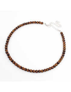 Collar de Cuentas de Vidrio - Tigers Eye