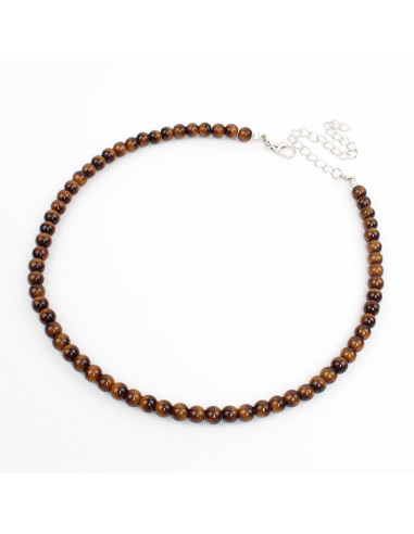 Collar de Cuentas de Vidrio - Tigers Eye