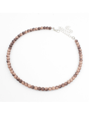 Collar de Cuentas de Vidrio - Tigers Eye