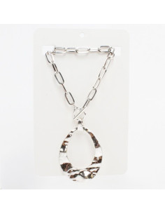 Collar de Cadena Hammered Oval
