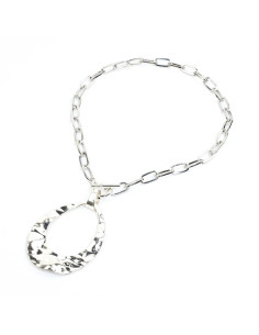 Collar de Cadena Hammered Oval