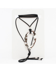 Collar de Gamuza Silver Wave