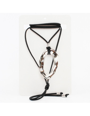 Collar de Gamuza Silver Wave