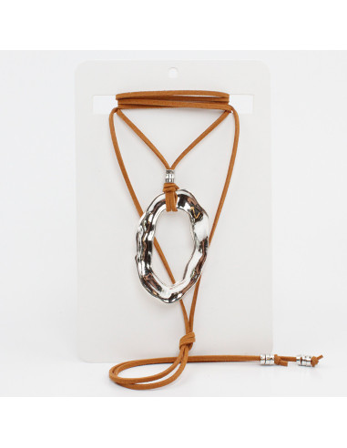 Collar de Gamuza Silver Wave