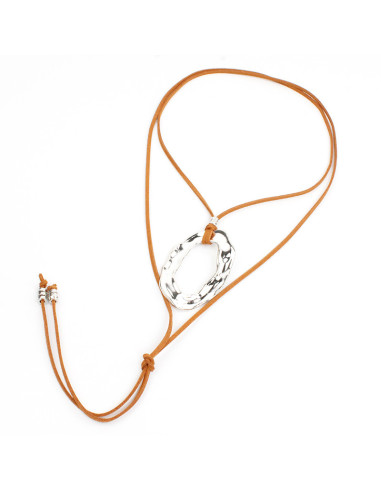 Collar de Gamuza Silver Wave