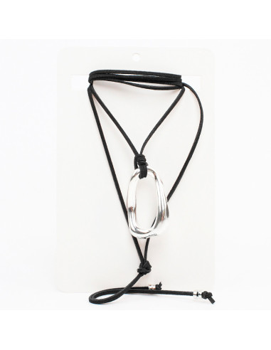 Collar de Gamuza Silver Twister
