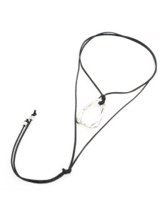 Collar de Gamuza Silver Twister