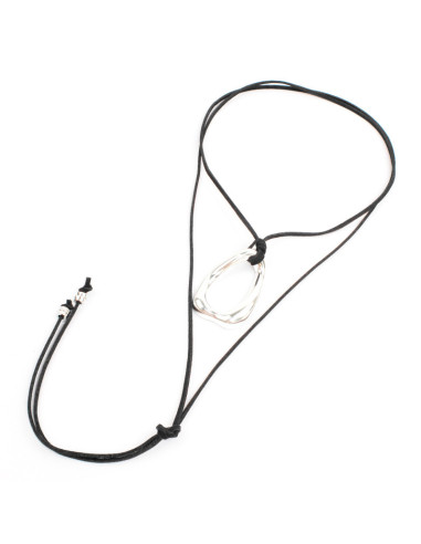 Collar de Gamuza Silver Twister