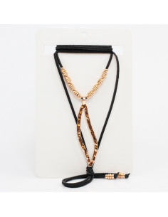 Collar de Gamuza Gold Slim