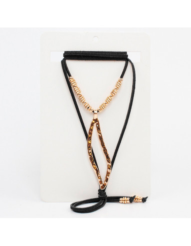Collar de Gamuza Gold Slim