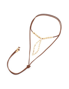 Collar de Gamuza Gold Slim