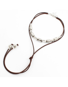 Collar Corbatero de Gamuza