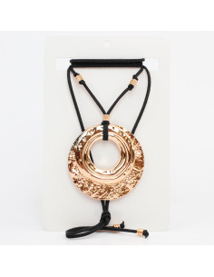 Collar de Gamuza Golden Plate