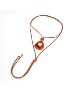 Collar de Gamuza Acrylic Rune