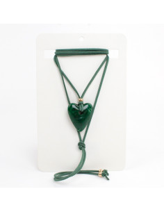 Collar de Gamuza Marbled Heart