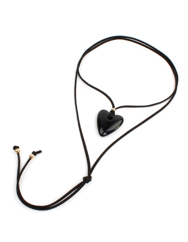 Collar de Gamuza Marbled Heart