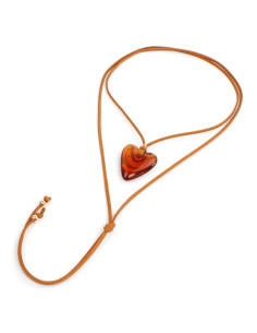 Collar de Gamuza Marbled Heart