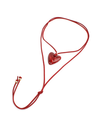Collar de Gamuza Marbled Heart