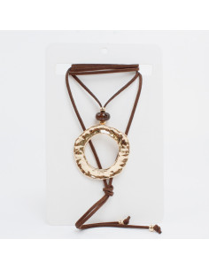 Collar de Gamuza New Golden Plate