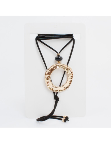 Collar de Gamuza New Golden Plate