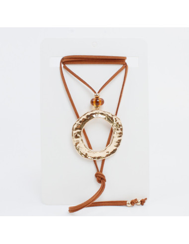 Collar de Gamuza New Golden Plate