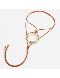 Collar de Gamuza New Golden Plate