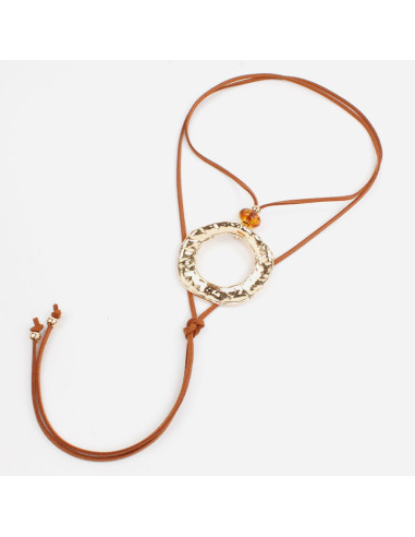 Collar de Gamuza New Golden Plate