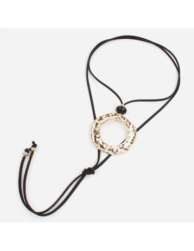 Collar de Gamuza New Golden Plate