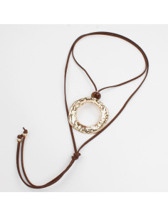 Collar de Gamuza New Golden Plate