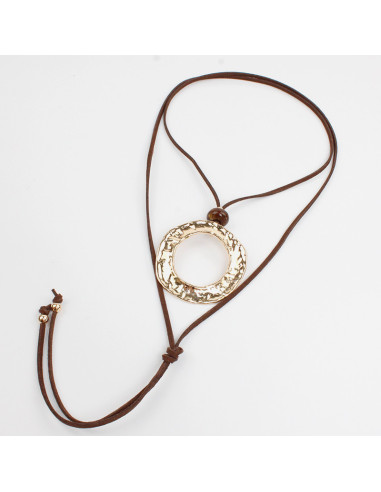 Collar de Gamuza New Golden Plate