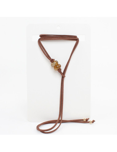 Collar de Gamuza Caramel Sweet Tie