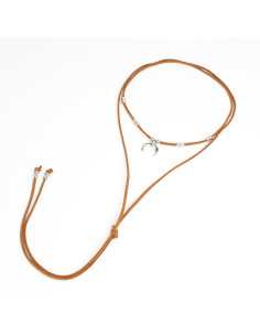 Collar de Gamuza Inverted Moon