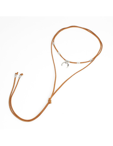 Collar de Gamuza Inverted Moon