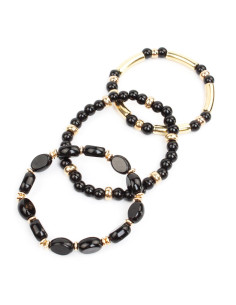 Set x3 Pulseras Elásticas Crystal Pills