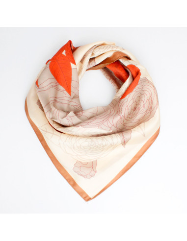 Pañuelo Roccoco Rose Terra (70x70)