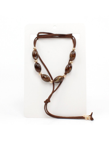 Collar de Gamuza Oval Colors