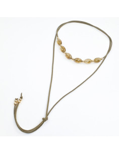 Collar de Gamuza Oval Colors