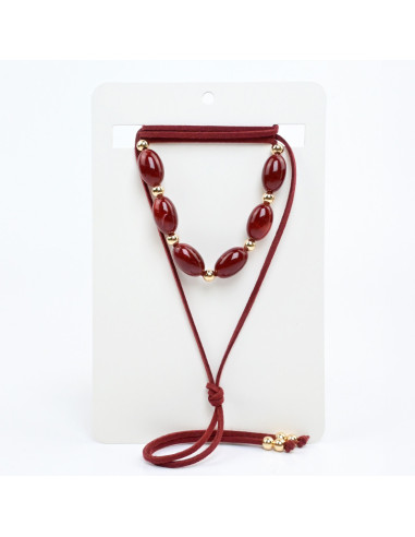 Collar de Gamuza Oval Colors