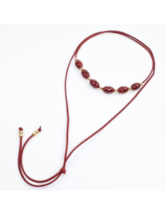 Collar de Gamuza Oval Colors
