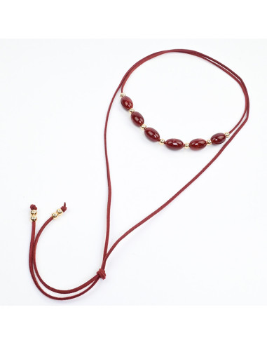 Collar de Gamuza Oval Colors