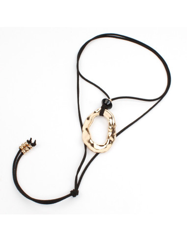 Collar de Gamuza Gold Caramel