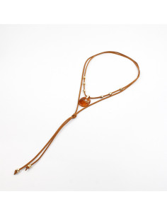 Collar de Gamuza Organic Amber