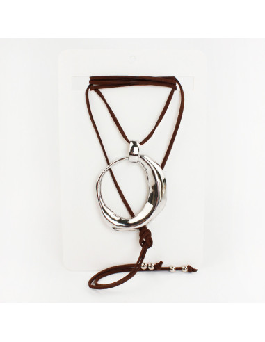 Collar de Gamuza Boho Silver