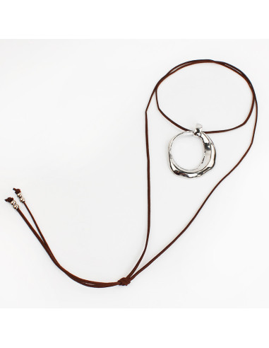 Collar de Gamuza Boho Silver