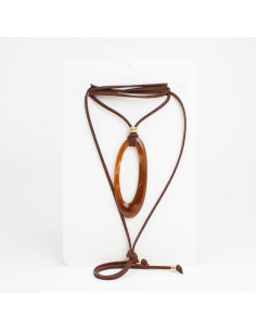 Collar de Gamuza Organic Oval