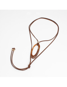Collar de Gamuza Organic Oval