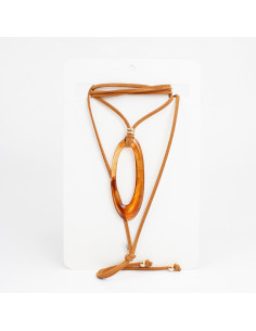 Collar de Gamuza Organic Oval